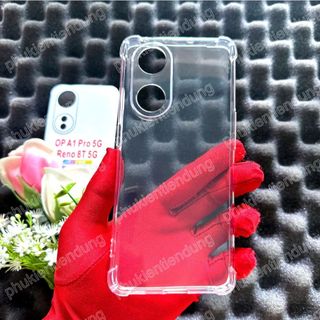 Ốp Lưng Oppo Reno 8T 5G / A1 Pro 5G Dẻo Trong Suốt Chống Va Đập Có Gù Bảo Vệ 4 Gốc Silicon Cao Cấp