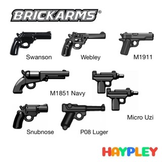  BrickArms M1911 Luger Micro Uzi Shotgun pistol phụ kiện quân đội cho nhân vật LEGO - Haypley 