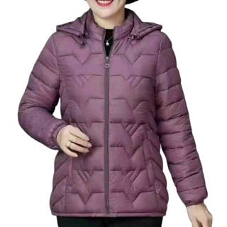 Áo Khoác Trung Niên Nữ Cao Cấp, Áo Phao Cho Mẹ Lót Lông