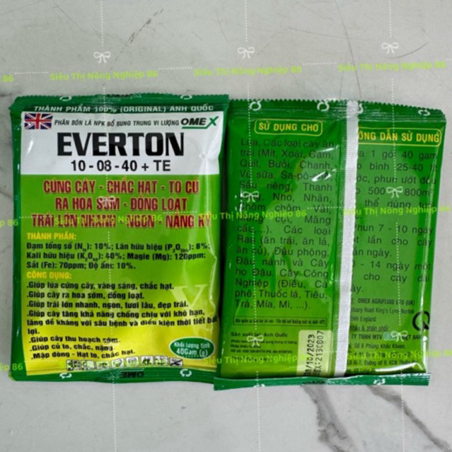 Phân bón lá Omex Everton (10-8-40+TE)