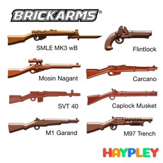 BrickArms Phụ kiện quân đội cho nhân vật LEGO màu nâu - Haypley