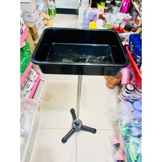  Chân mâm inox  nhựa để làm hóa chất duỗi uốn ,nhuộm tóc dựng dụng cụ làm tóc 