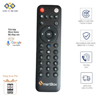   HÀNG CHÍNH HÃNG PHÍM ÊM NHẠY  Điều khiển GIỌNG NÓI VOICE ĐẦU THU ĐẦU BOX Smartbox Mytv +TẶNG PIN 