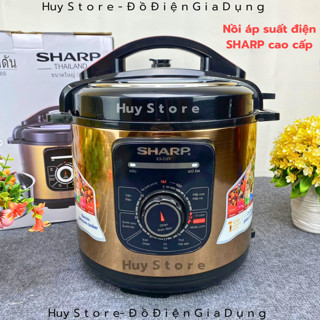  Nồi áp suất điện ks-216v ks-216s Sharp đa năng thương hiệu Thái Lan Nồi Hầm điện Sharp ninh kỹ và nhanh dừ Huy Store 