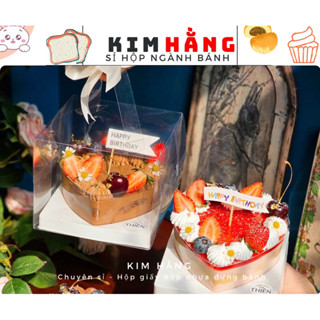 Set 10h trái tim mica lớn 390ml đựng bánh mousse , panna cotta , hộp đựng rau câu tạo hình , đựng bento mini ,....