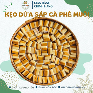  500g Kẹo Dừa Sáp Cà phê Cafe muối đặc sản Bến Tre - Ăn Vặt Denfood 