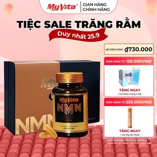 Viên uống chống lão hoá, trẻ hoá da và tăng cường sức khoẻ MyVita NMN cao cấp hộp 30 viên