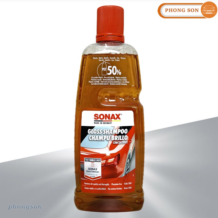 Nước rửa xe Sonax Gloss shampoo 314300 1 lít (Xuất Xứ Đức)