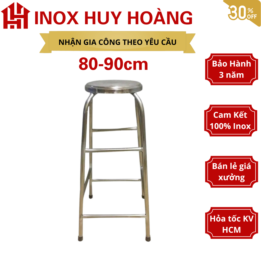 Ghế thắp nhang inox, ghế thang inox, ghế cao, ghế leo cao, ghế dài inox nhiều kích thước từ 80cm, 90