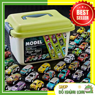Thùng 30 Xe Ô Tô Đồ Chơi Hợp Kim Combo Kèm Hộp Đựng Hàng Loại 1 Đồ Chơi Ô Tô Nhiều Màu Cho Bé - BỐ KHỦNG LONG