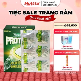 Viên ngậm thảo dược bổ phế, giảm ho và đau họng từ thảo dược MyVita Protect hộp 30 viên