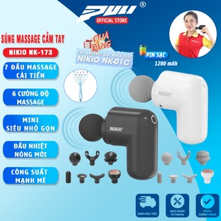 Máy massage cầm tay mini có đầu nóng Nikio NK-173 - Giảm đau nhức và căng cơ toàn thân