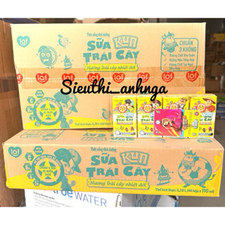 Sữa Trái Cây Kun (Hương Trái Cây Nhiệt Đới) Thùng 48 Hộp x 110ml ( Hàng Có thẻ Đổi Quà )