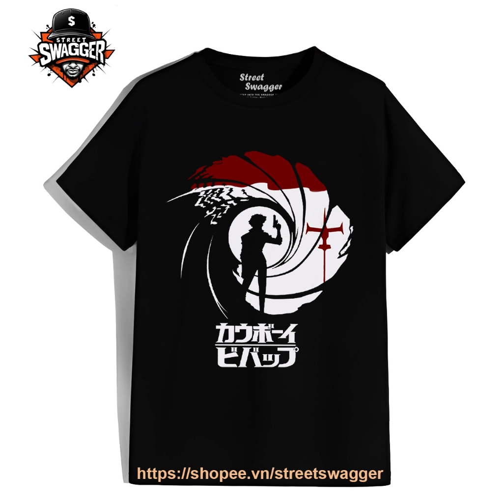 Áo thun Nam Nữ Cowboy Bebop 007 Style Áo thun Nam Nữ