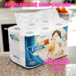 Giấy Vệ Sinh Emos Classic 12 Cuộn 1 Lốc Tiết Kiệm