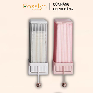 Hộp đựng bông tẩy trang cao cấp gắn tường rút bông tẩy trang tự động có nắp đậy chống bụi Rosslynaccessory