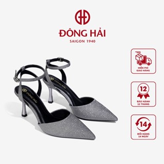 Giày Cao Gót Nữ Đông Hải Lấp Lánh Gót Nhọn Ankle-Strap 8cm - G81P5