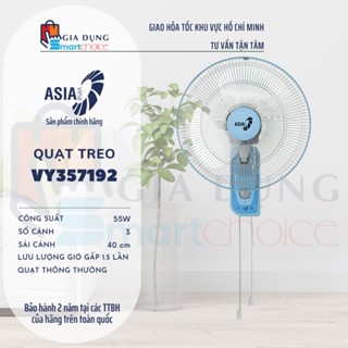 Quạt Treo 2 Dây ASIA VY357192, VY357792, VY357190, VY357790, L16018 - 55W, Tiết Kiệm Điện, BH 2 Năm