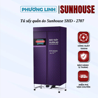 Tủ sấy quần áo SUNHOUSE SHD-2707 - Hàng chính hãng - Bảo hành 12 tháng