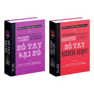 Sách sổ tay đại số và sổ tay hình học Á Châu Books tổng hợp kiến thức toán từ lớp 8 đến lớp 12
