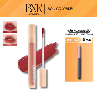 Son COLORKEY Watery Matte Lip Tint son tint bóng bền màu lâu trôi dưỡng ẩm TẶNG CỌ TÁN SON BXK COSMETICS