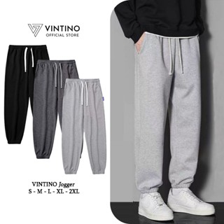 Quần Nỉ Tăm Jogger Nam Nữ Unisex Basic, Quần Thun Tăm Ống Rộng Vải Co Giãn Cạp Chun Bo Gấu VINTINO JOGGER01