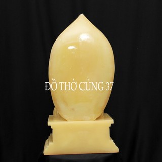 ( CAO 30 CM ,Đế Vuông ) TƯỢNG PHẬT A DI ĐÀ VÀNG THẠCH ANH CHẤT LIỆU BỘT ĐÁ - HÀNG NHẬP KHẨU