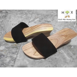 Guốc Gỗ Guốc Mộc Cao 5 Phân ( đế cao su 2 lớp )