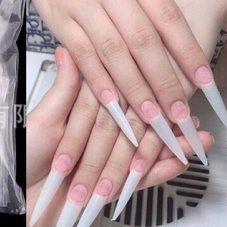Bịch móng nối nhọn phom dài, bịch 500 móng đủ size