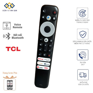  Điều khiển GIỌNG NÓI TV TCL 3 NÚT TRẮNG DÀI SMART TV TCL TẶNG PIN