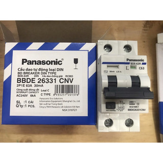 CB Chống Giật Panasonic 32A,40A,50A,63A