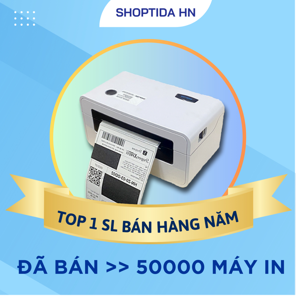 Máy in đơn hàng Shoptida SP46 in đơn hàng, phiếu gửi, minicode, logo tự dán, bảo hành 12 tháng | BigBuy360 - bigbuy360.vn