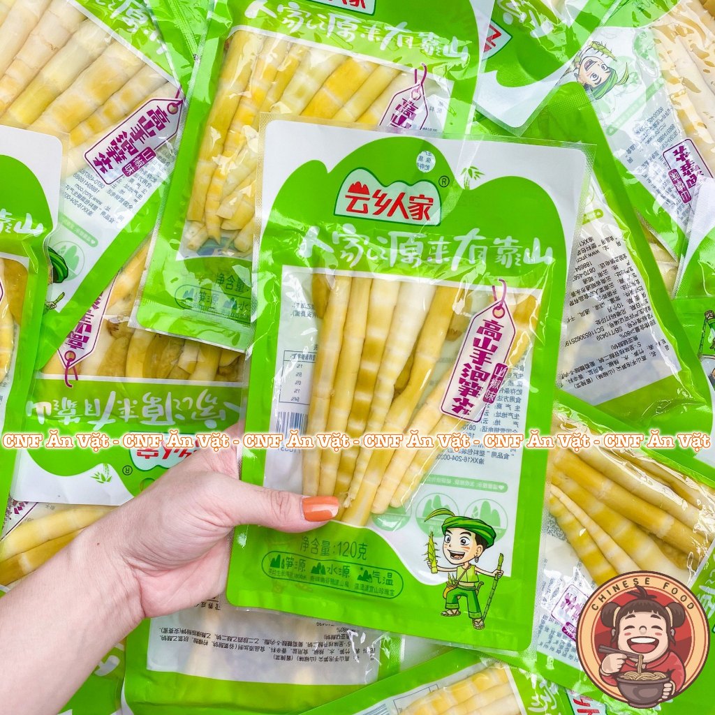 Măng Trúc Muối Cay 120g và 100g Đồ Ăn Vặt