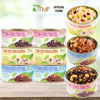  Combo mix 6 lon 3 vị Cơm gạo tím cơm gạo lứt và cơm hạt dinh dưỡng ăn liền 160g TÂM MINH FOODS 