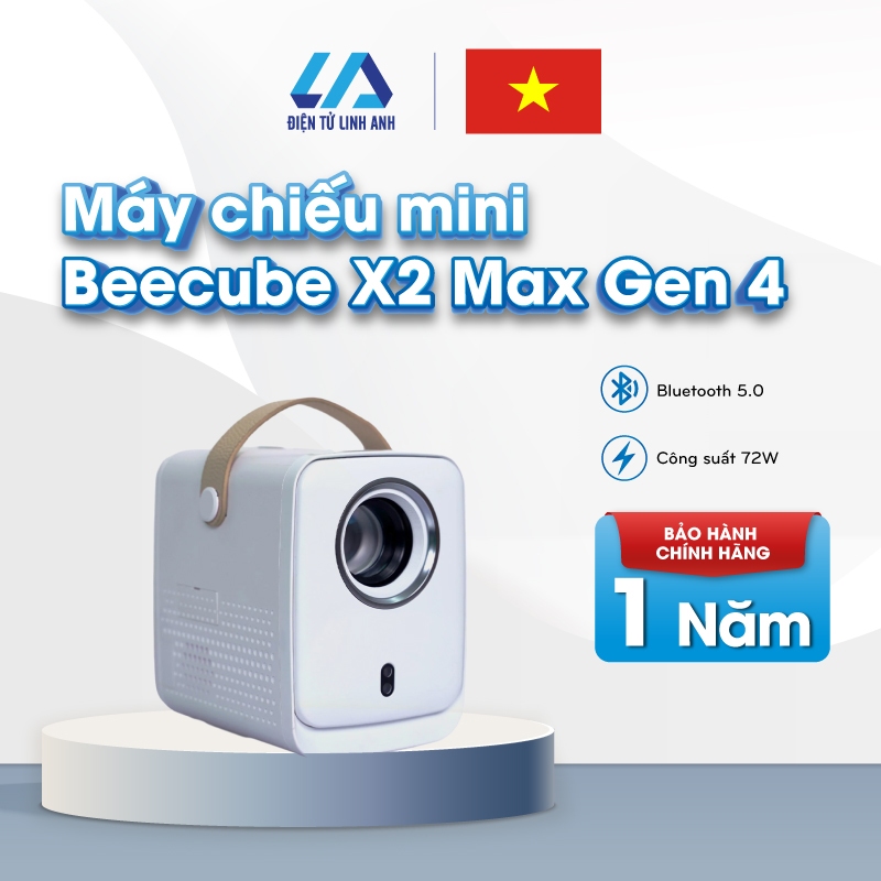 Máy Chiếu Mini BeeCube X2 MAX GEN 4 Độ Phân Giải Full HD 1080- Bảo Hành Chính Hãng 12 Tháng, Linh An