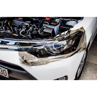 Decal dán đèn xe 3 lớp khổ 30cm