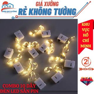 [Combo 10] Đèn LED Đom Đóm Trang Trí Trung Thu Fairylight 3 Chế Độ Nháy, Đèn Led Decor Trang Trí Noel #