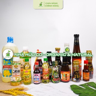 Tổng hợp các loại gia vị cho bé ăn dặm(Dầu gạo,dầu oliu,dầu óc chó,nước tương,sốt,nước mắm,syrup ...) - Nhà hữu cơ