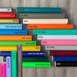  Decal màu nhám khổ 60cm dán xe dán tường dán bàn ghế 