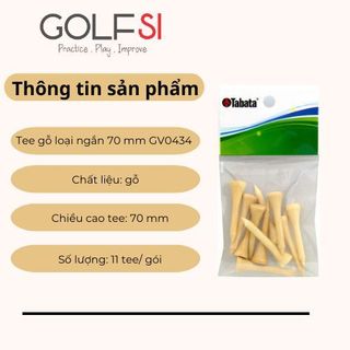 Tee golf gỗ dài 70mm Tabata GV0434