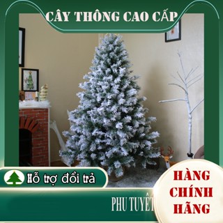 Cây thông noel phủ tuyết loại 1 tặng ngôi sao dây kim tuyến