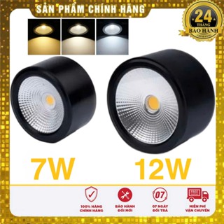 [ Bảo Hành 2 năm ] Đèn Ống Bơ Lùn , Đèn Led Ốp Trần 7W , 12W , 3 Chế Độ Màu Trang Trí Nội Thất Trong Nhà Bạn