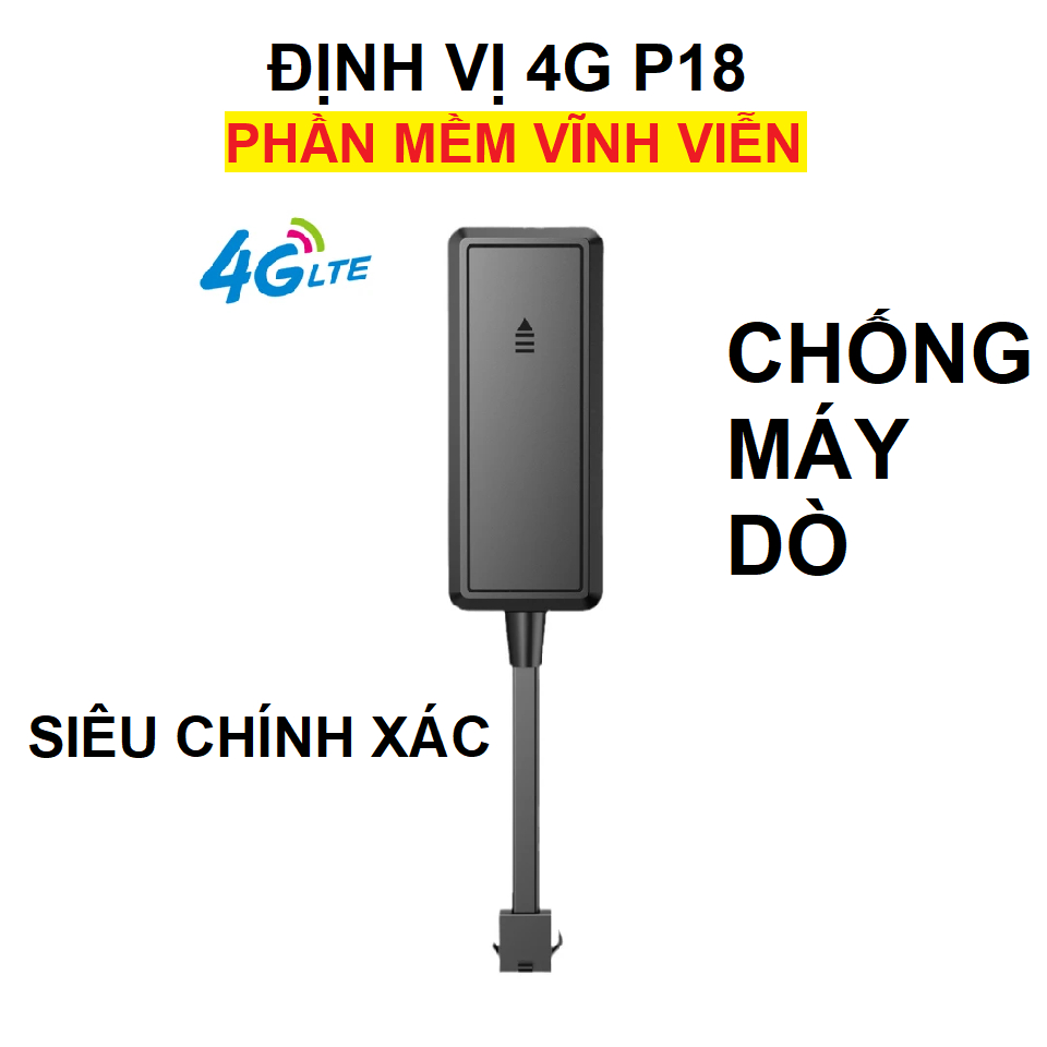 Định vị ô tô xe máy P18 4G, APP miễn phí trọn đời, Định vị chính xác và chống trộm 2
