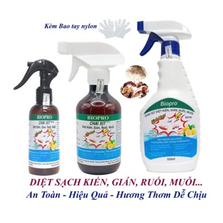 Chai xịt diệt kiến diệt gián ruồi muỗi Sinh học Biopro Diệt sạch côn trùng gây hại An toàn Hiệu quả Hương thơm dễ chịu