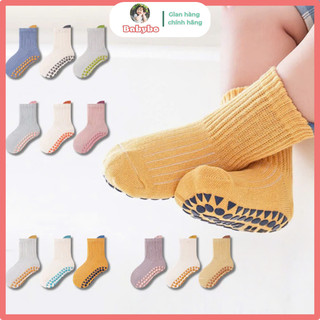 Set 3 đôi tất cao cổ thu đông Oh Baby chất liệu len dày dặn siêu mềm đế chống trơn trượt cho trẻ từ 0-3 tuổi