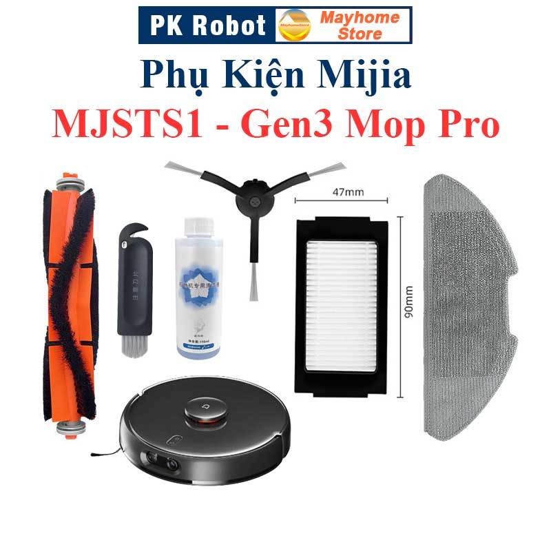 Phụ kiện Robot Mijia MJSTS1 Gen3 Mop Pro, Chổi lăn chính, chổi cạnh, lọc bụi, khăn lau ///