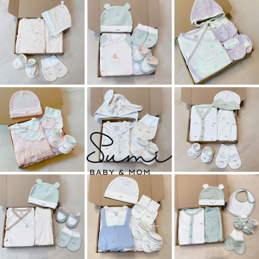 Set quà nous newborn kèm phụ kiện cho bé đóng hộp