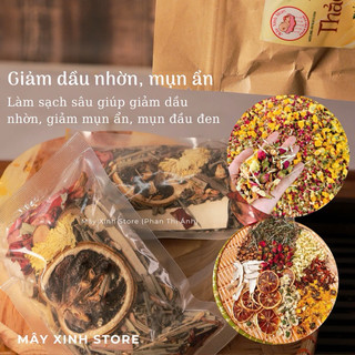Thảo Mộc Xông Mặt Cho Mẹ Bầu, Thảo Dược Xông Mặt, Lá Xông Thải Độc Mây Xinh Store
