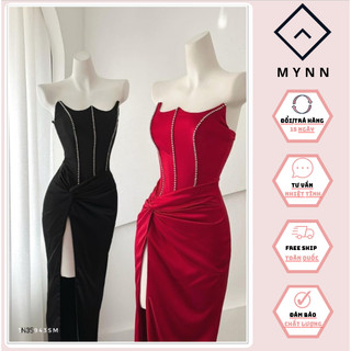 Đầm đi tiệc thiết kế cúp ngực ôm body, váy xẻ tà xiêu quyến rũ dành cho các nàng