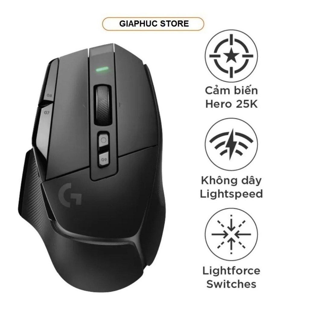Chuột Gaming Không Dây Logitech G502 X LIGHTSPEED - Bảo hành chính hãng 24 tháng